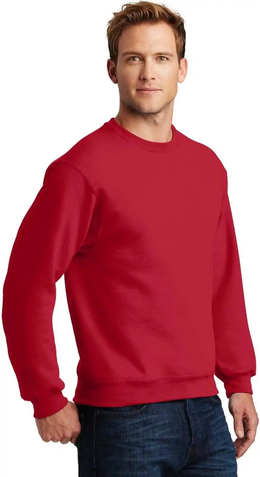 Jerzees 4662m Super Sweats Nublend Crewneck Sweatshirt - True Red