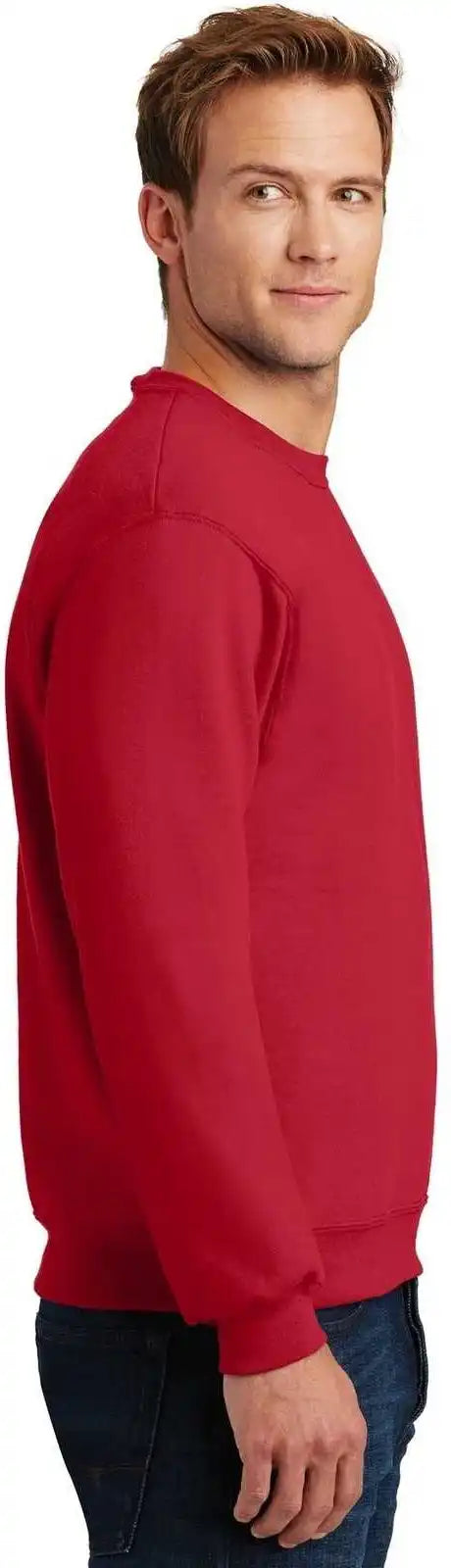 Jerzees 4662m Super Sweats Nublend Crewneck Sweatshirt - True Red