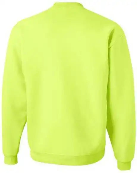 Jerzees 4662mr Super Sweats Nublend Crewneck Sweatshirt - Safety Green