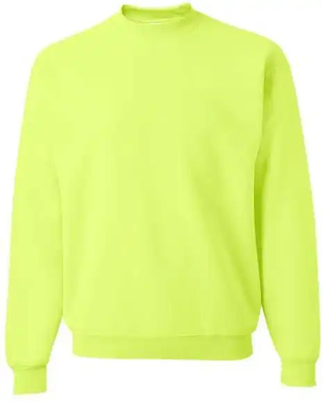 Jerzees 4662mr Super Sweats Nublend Crewneck Sweatshirt - Safety Green