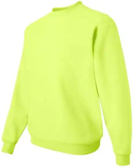 Jerzees 4662mr Super Sweats Nublend Crewneck Sweatshirt - Safety Green