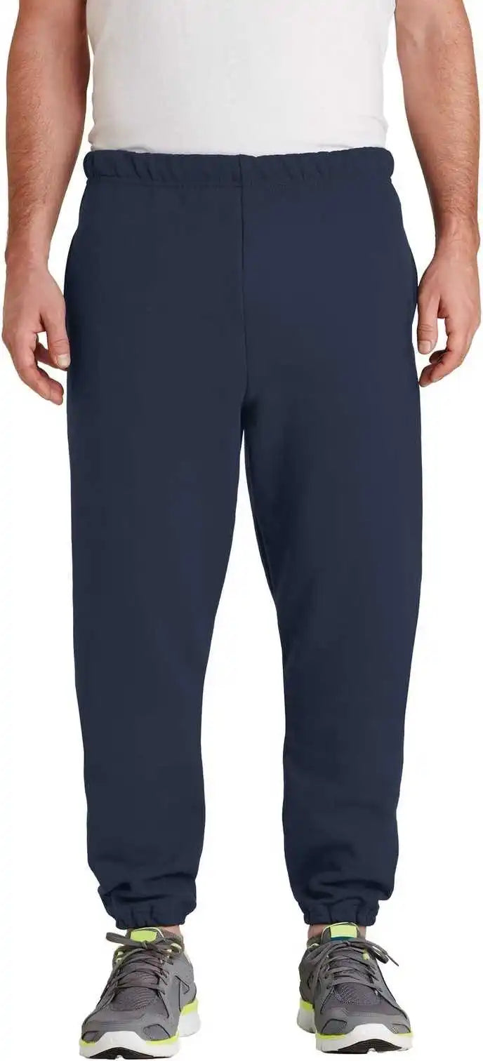 Jerzees 4850mp Super Sweats Nublend Sweatpant with Pockets Navy