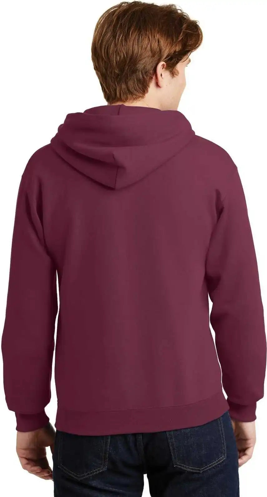 Jerzees 4997m Super Sweats Nublend Pullover Hooded Sweatshirt - Maroon