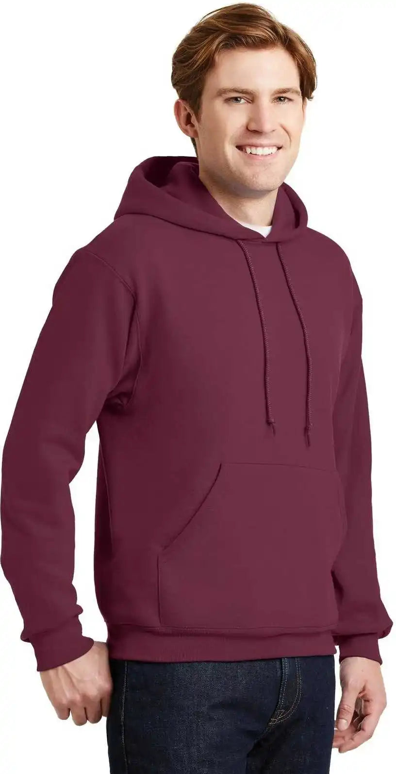 Jerzees 4997m Super Sweats Nublend Pullover Hooded Sweatshirt - Maroon