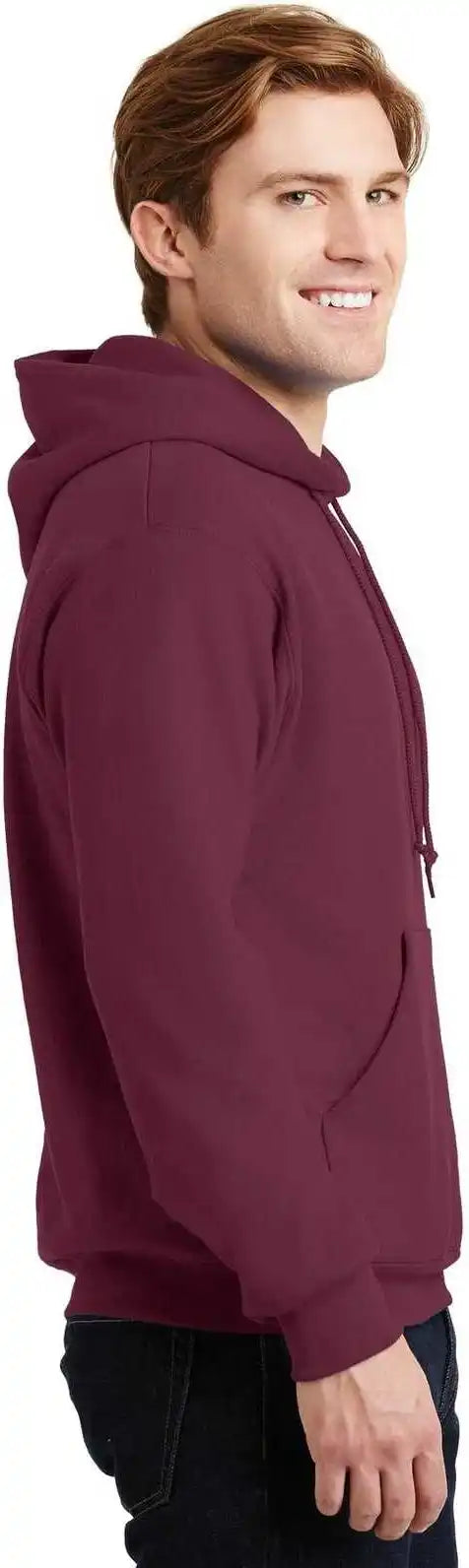 Jerzees 4997m Super Sweats Nublend Pullover Hooded Sweatshirt - Maroon