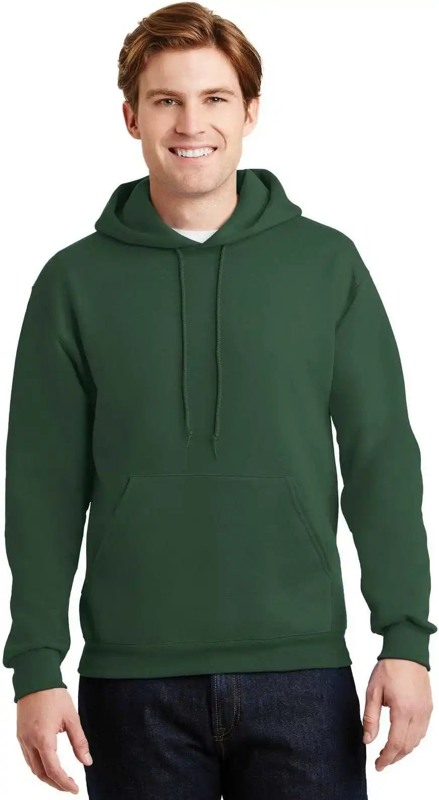 Jerzees 4997m Super Sweats Nublend Pullover Hooded Sweatshirt - Forest Green
