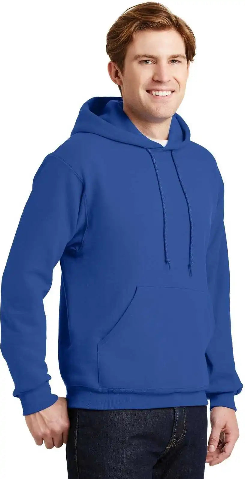 Jerzees 4997m Super Sweats Nublend Pullover Hooded Sweatshirt Royal
