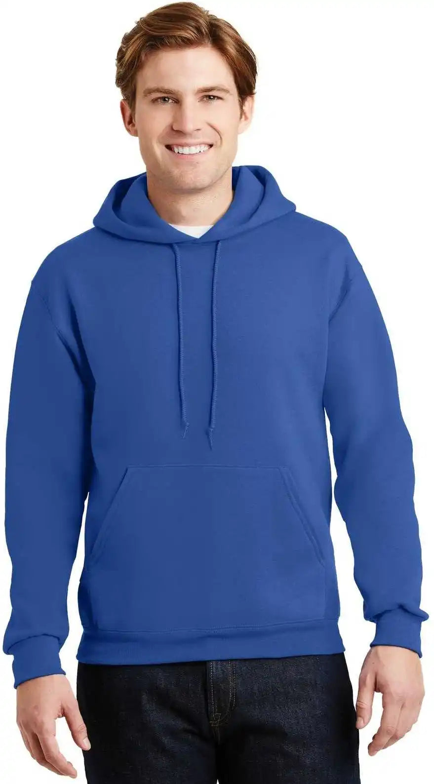 Jerzees 4997m Super Sweats Nublend Pullover Hooded Sweatshirt Royal
