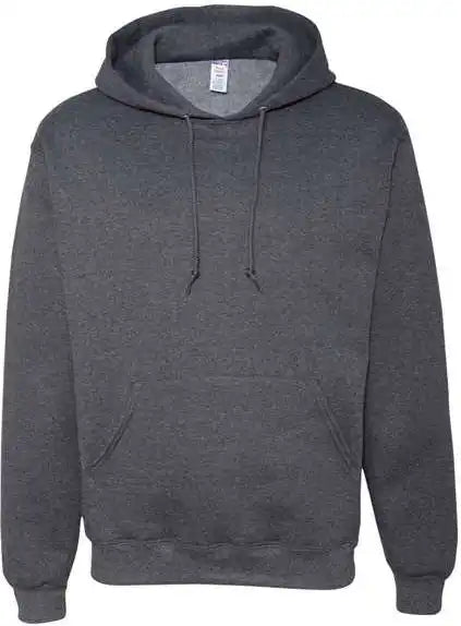Jerzees 4997mr Super Sweats Nublend Hooded Sweatshirt Black Heather
