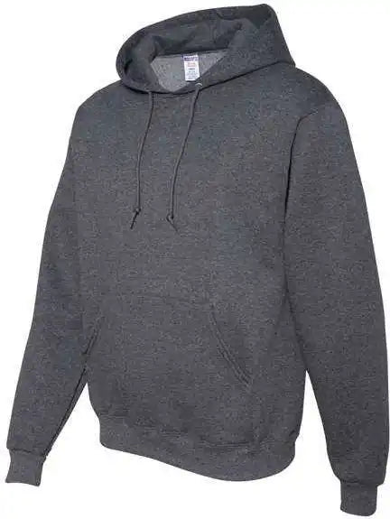 Jerzees 4997mr Super Sweats Nublend Hooded Sweatshirt Black Heather