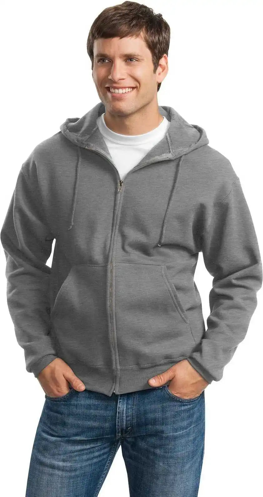 Jerzees 4999m Super Sweats Nublend Full-zip Hooded Sweatshirt - Oxford