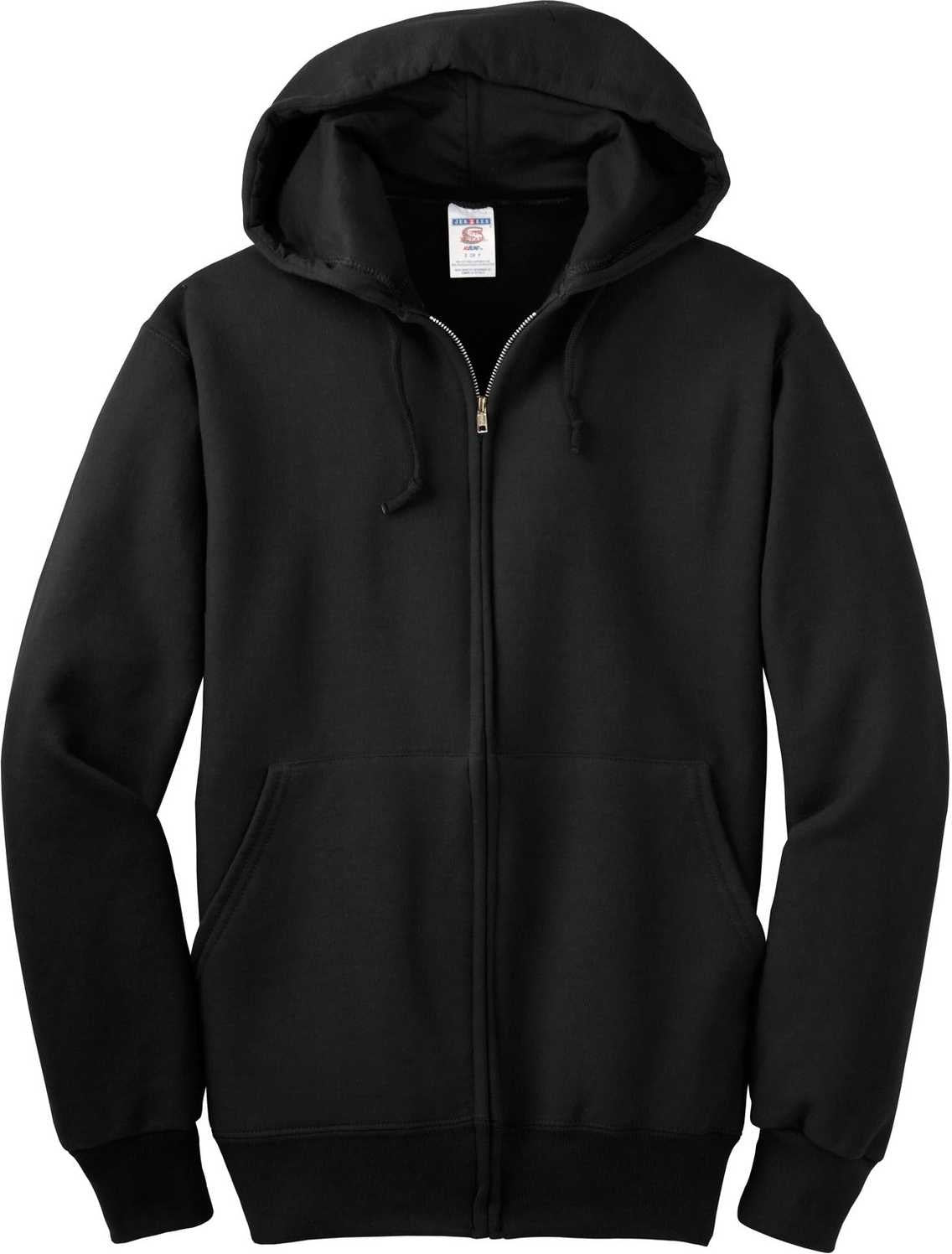 Jerzees 4999m Super Sweats Nublend Full-zip Hooded Sweatshirt - Black