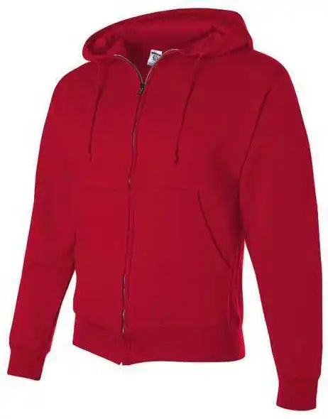 Jerzees 4999mr Super Sweats Nublend Full-zip Hooded Sweatshirt - True Red