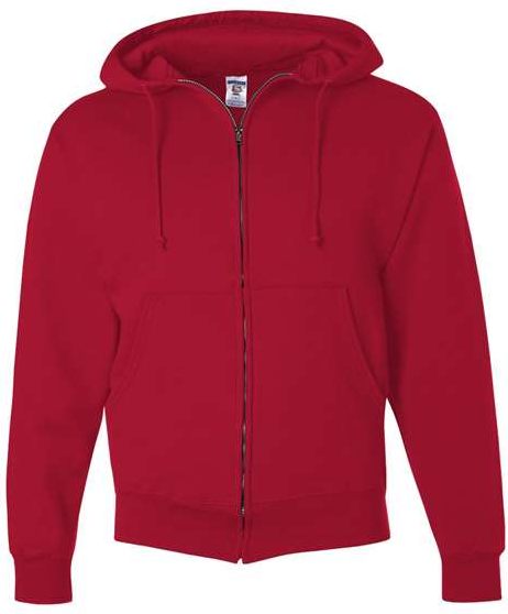 Jerzees 4999mr Super Sweats Nublend Full-zip Hooded Sweatshirt - True Red