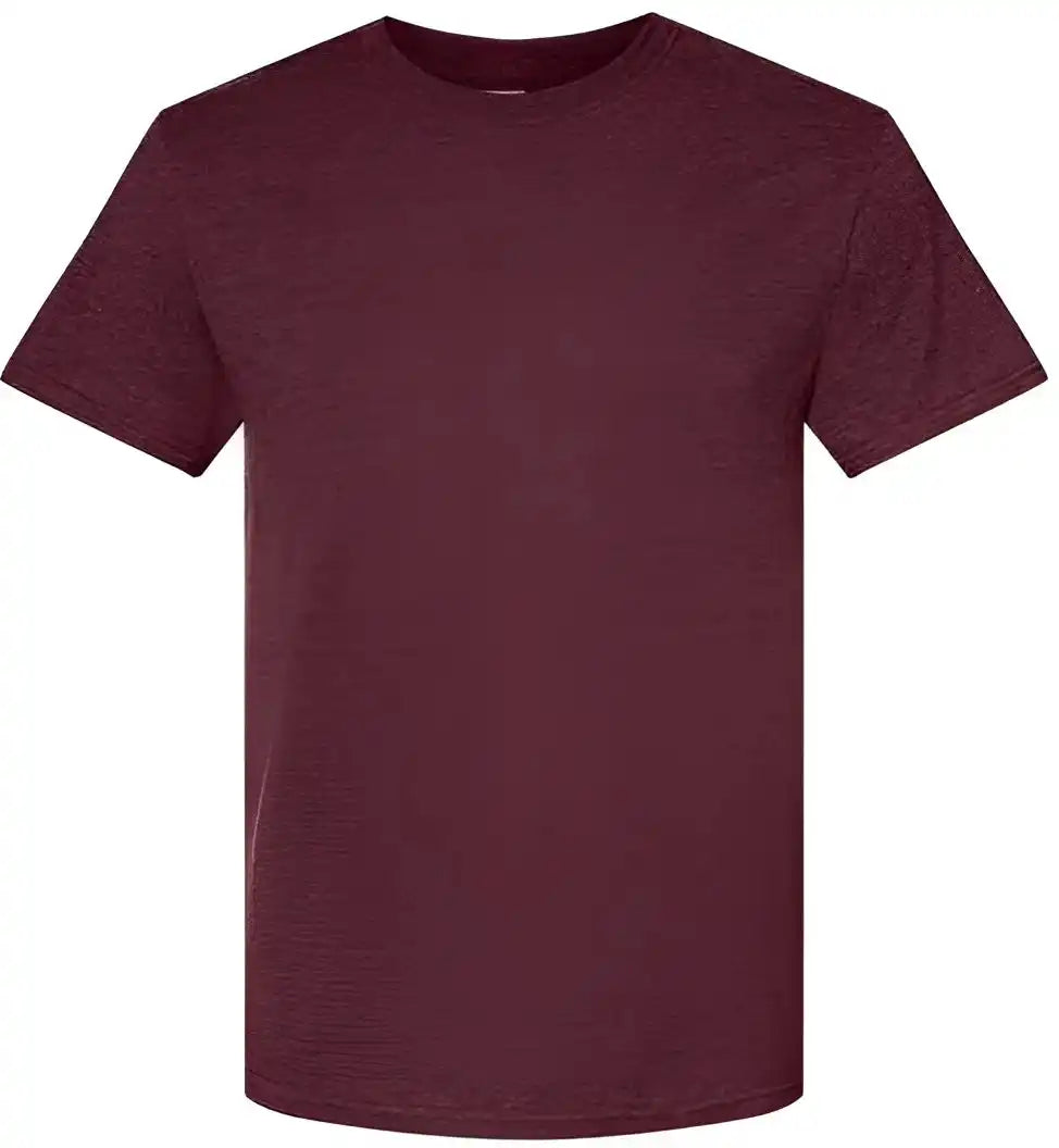 Jerzees 560mr Premium Blend Ringspun Crewneck t Shirt Maroon Heather