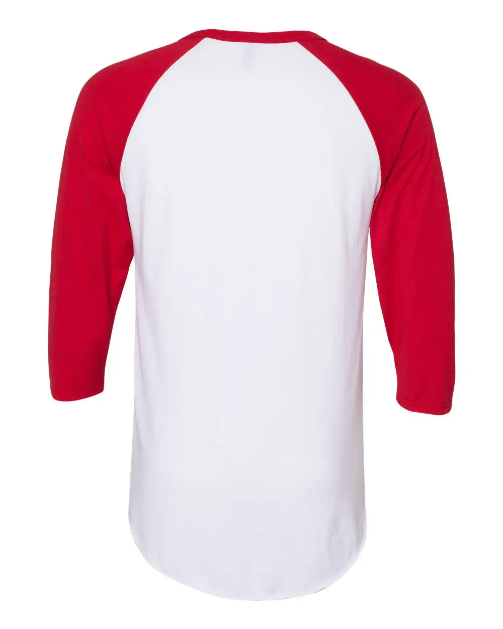 Jerzees 560rr Premium Blend Ringspun Three-quarter Sleeve Raglan Baseball T-shirt - White True Red