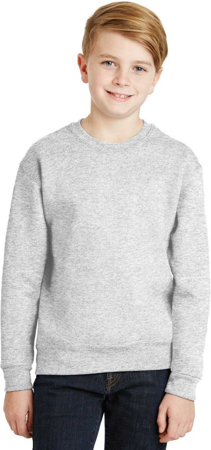 Jerzees 562b Youth Nublend Crewneck Sweatshirt - Ash