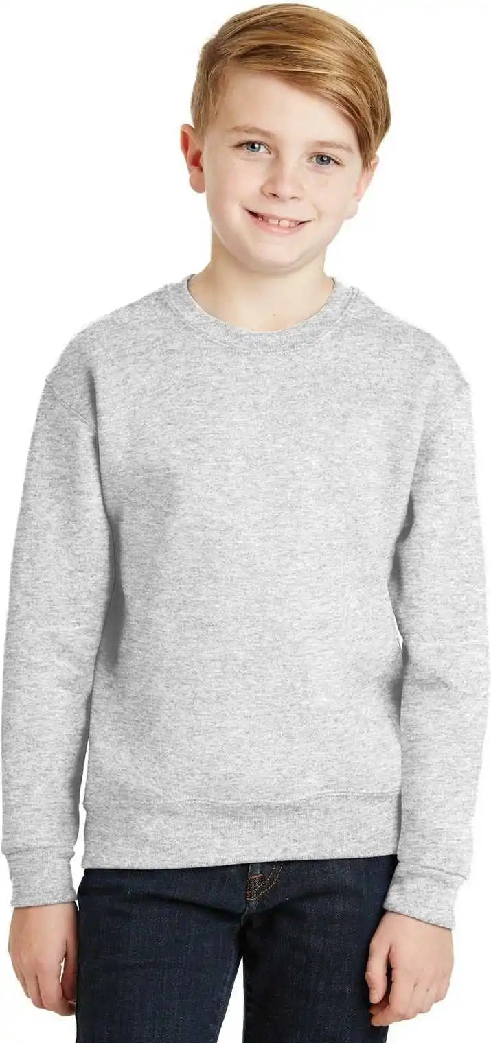 Jerzees 562b Youth Nublend Crewneck Sweatshirt Ash
