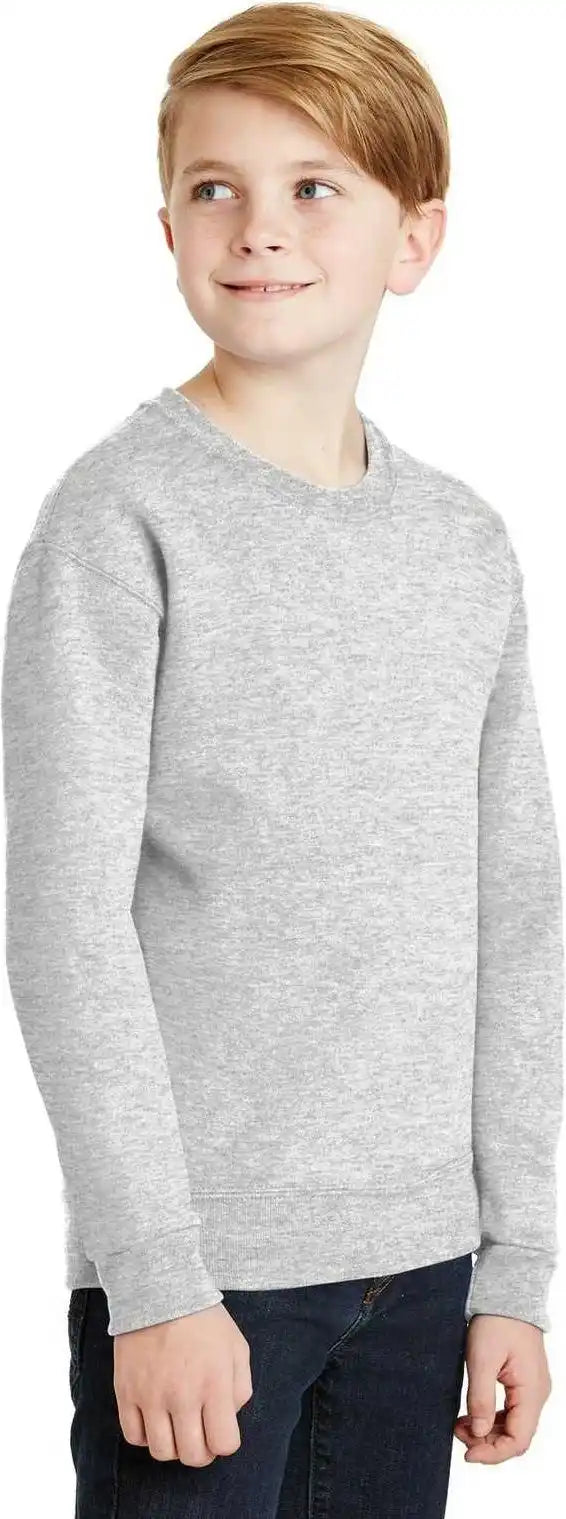 Jerzees 562b Youth Nublend Crewneck Sweatshirt Ash