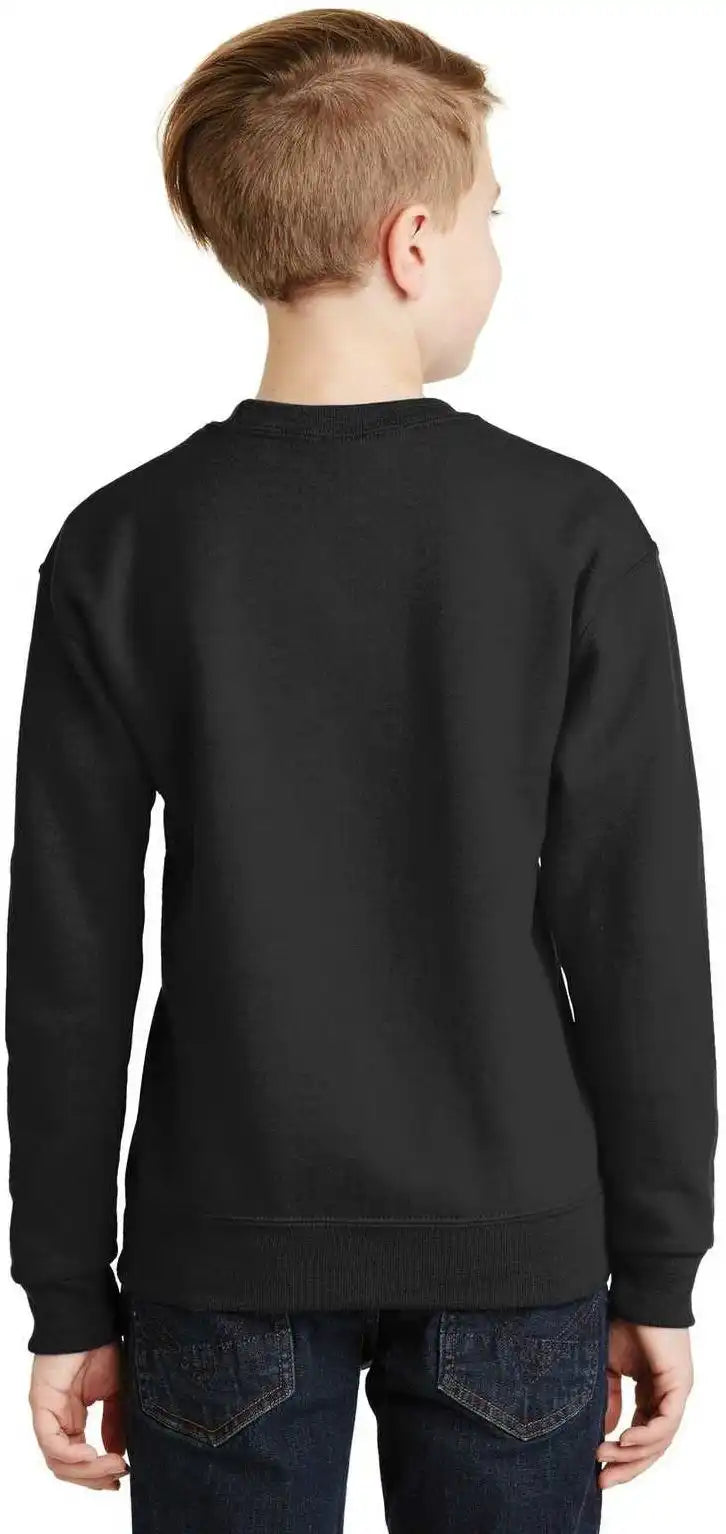 Jerzees 562b Youth Nublend Crewneck Sweatshirt Black