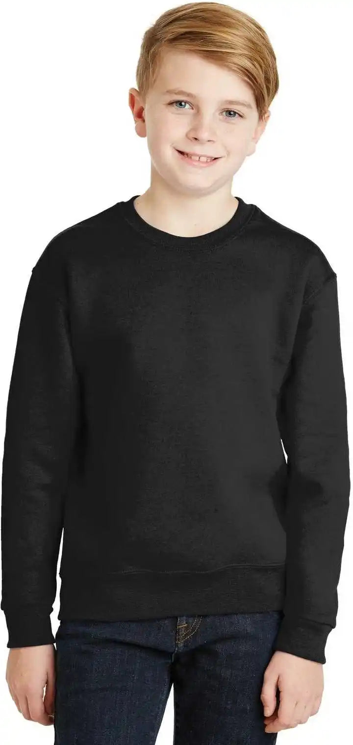 Jerzees 562b Youth Nublend Crewneck Sweatshirt Black