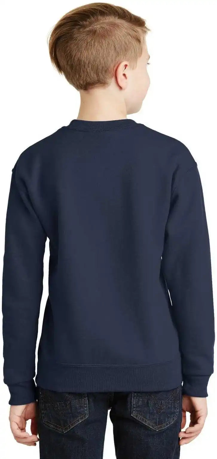Jerzees 562b Youth Nublend Crewneck Sweatshirt - Navy
