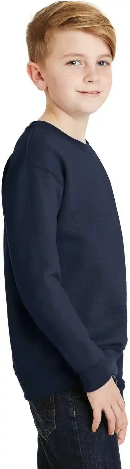 Jerzees 562b Youth Nublend Crewneck Sweatshirt - Navy