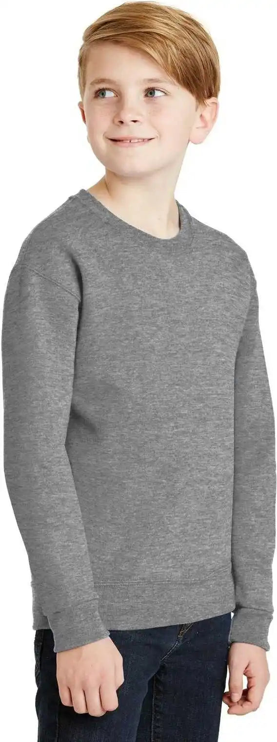 Jerzees 562b Youth Nublend Crewneck Sweatshirt Oxford