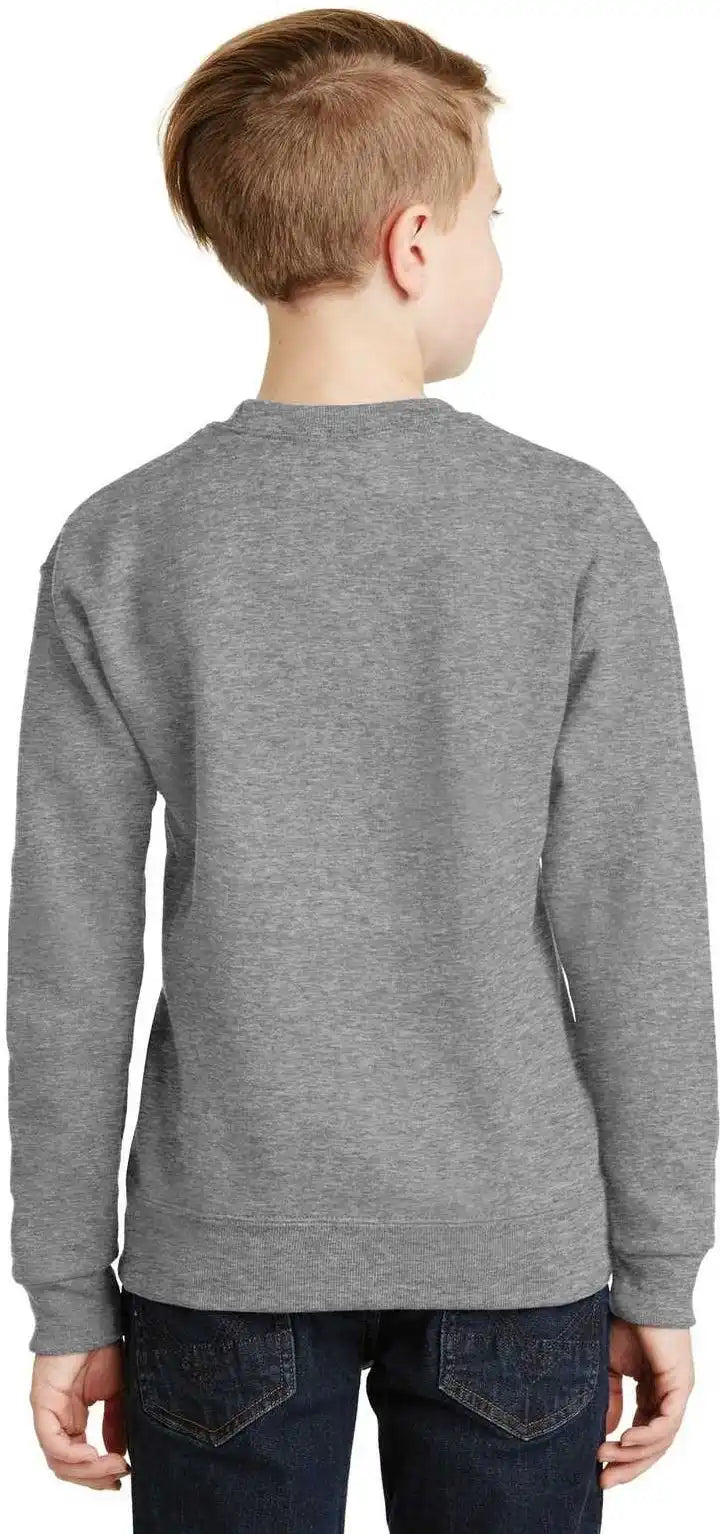 Jerzees 562b Youth Nublend Crewneck Sweatshirt Oxford