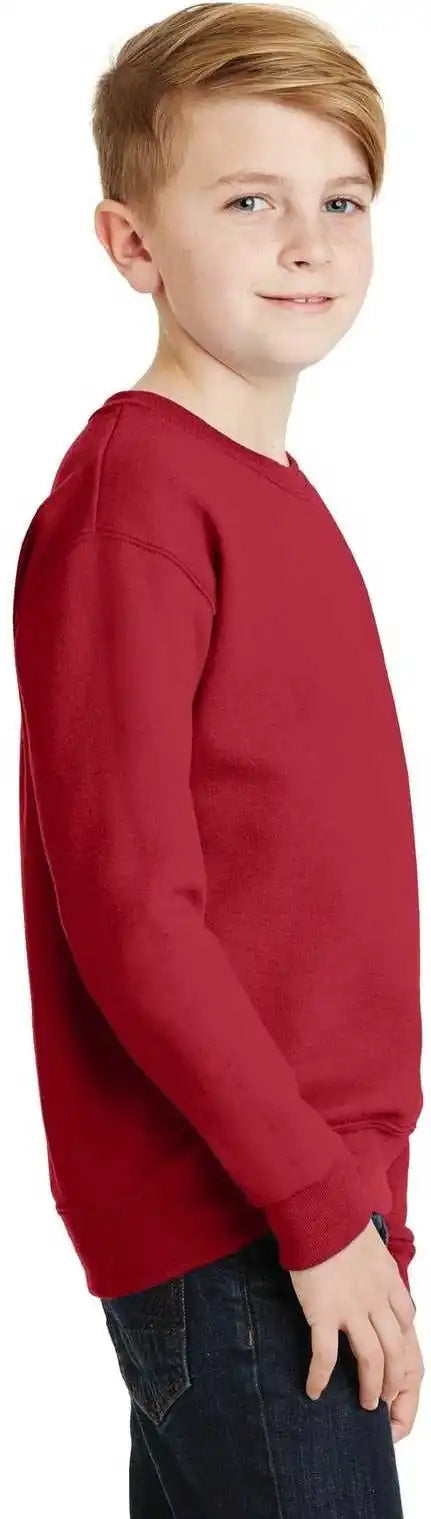 Jerzees 562b Youth Nublend Crewneck Sweatshirt True Red