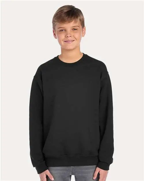 Jerzees 562br Nublend® Youth Crewneck Sweatshirt - Black