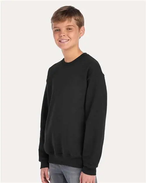 Jerzees 562br Nublend® Youth Crewneck Sweatshirt - Black