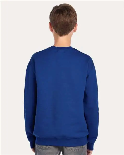 Jerzees 562br Nublend® Youth Crewneck Sweatshirt - Royal
