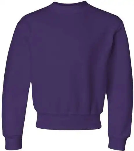 Jerzees 562br Nublend Youth Crewneck Sweatshirt Deep Purple
