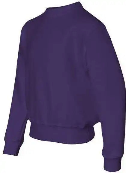 Jerzees 562br Nublend Youth Crewneck Sweatshirt Deep Purple