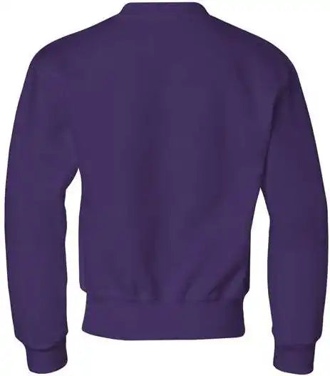Jerzees 562br Nublend Youth Crewneck Sweatshirt Deep Purple