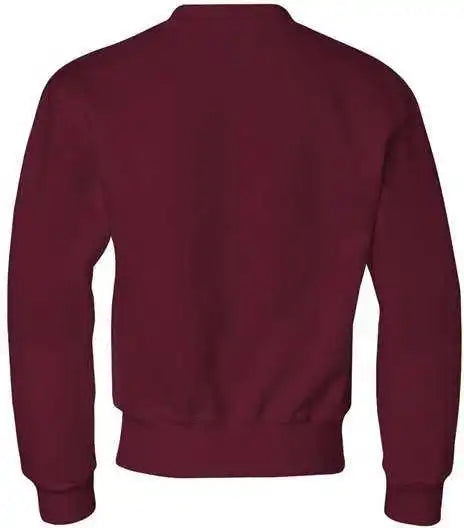 Jerzees 562br Nublend Youth Crewneck Sweatshirt Maroon