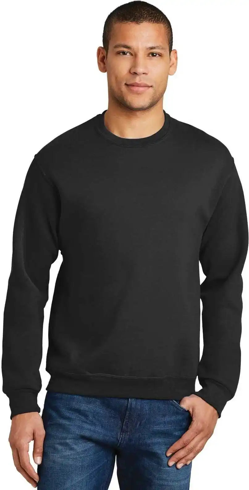 Jerzees 562mr Nublend Crewneck Sweatshirt Black
