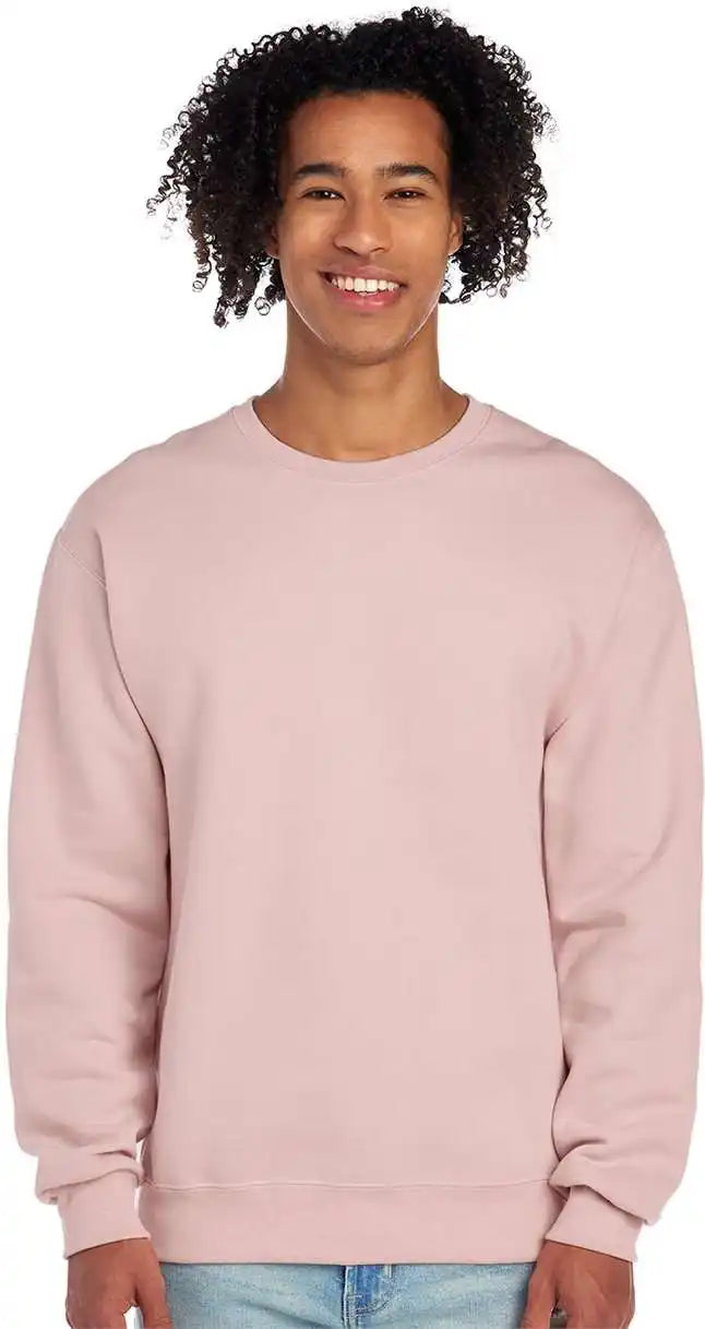 Jerzees 562mr Nublend Crewneck Sweatshirt Blush Pink