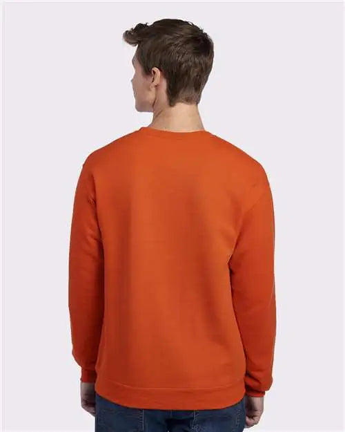 Jerzees 562mr Nublend Crewneck Sweatshirt - Burnt Orange