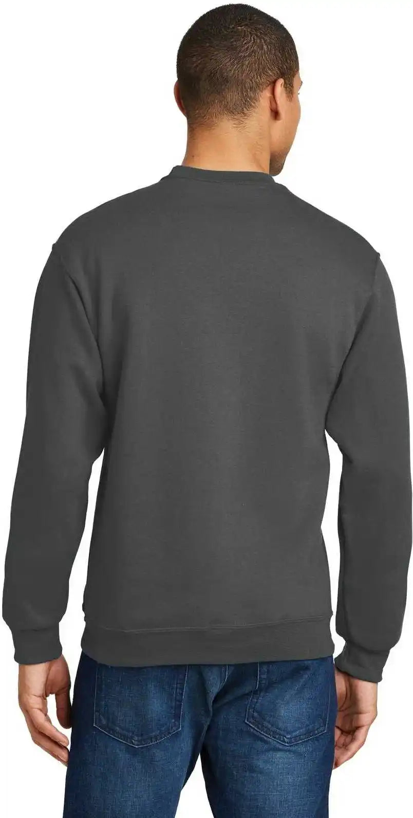 Jerzees 562mr Nublend Crewneck Sweatshirt Charcoal Gray
