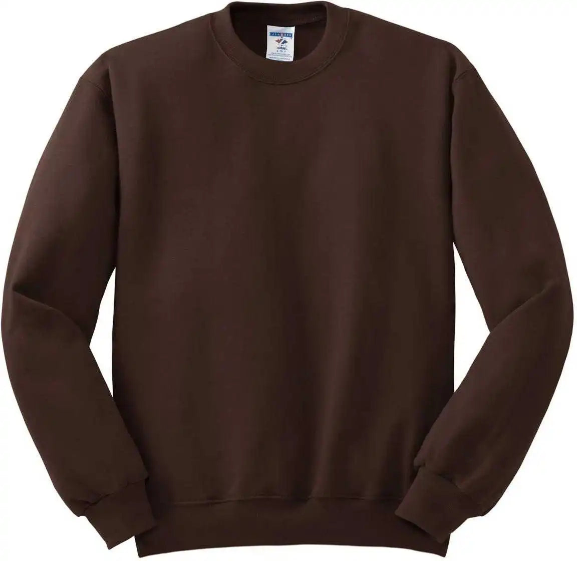 Jerzees 562mr Nublend Crewneck Sweatshirt - Chocolate