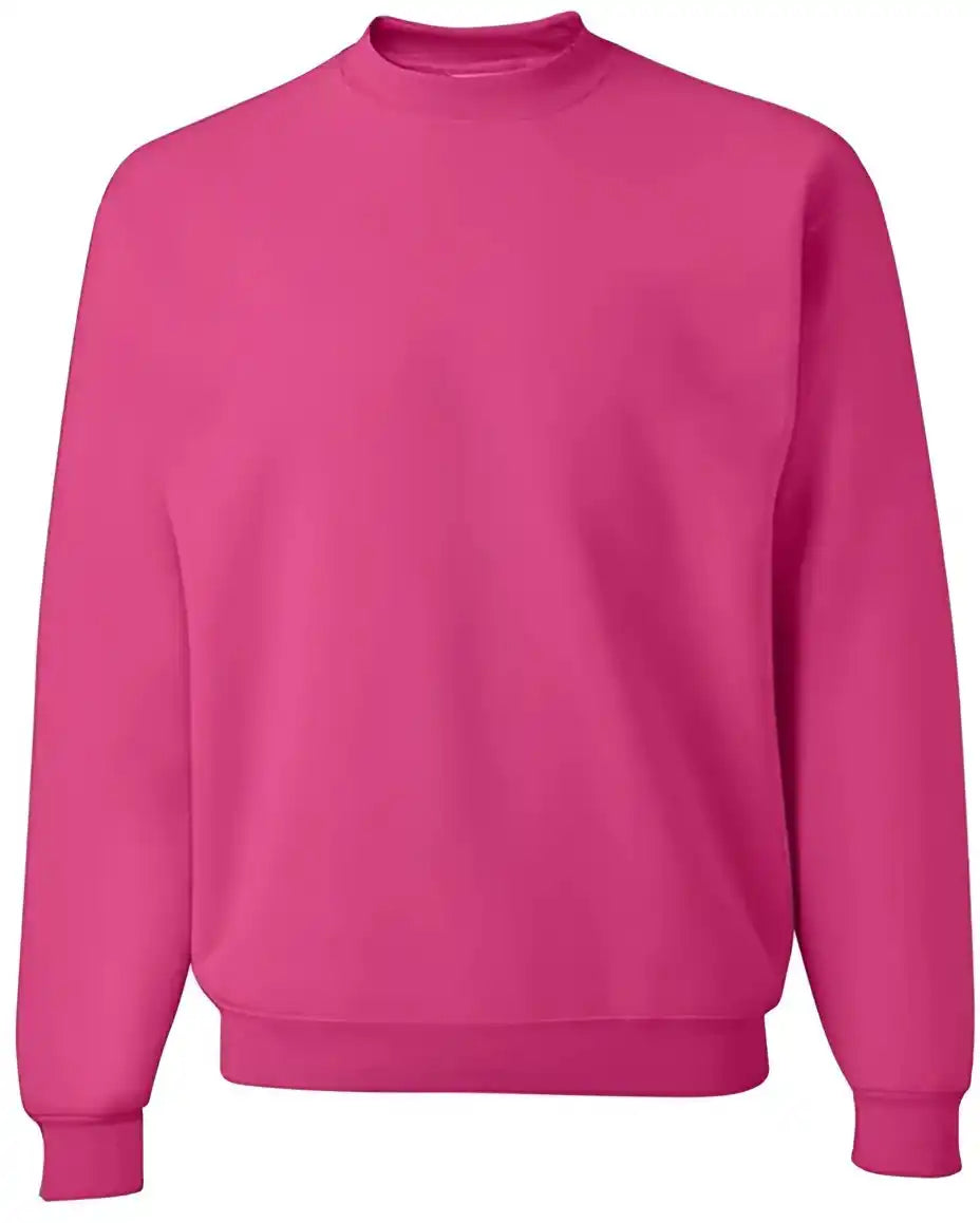 Jerzees 562mr Nublend Crewneck Sweatshirt Cyber Pink