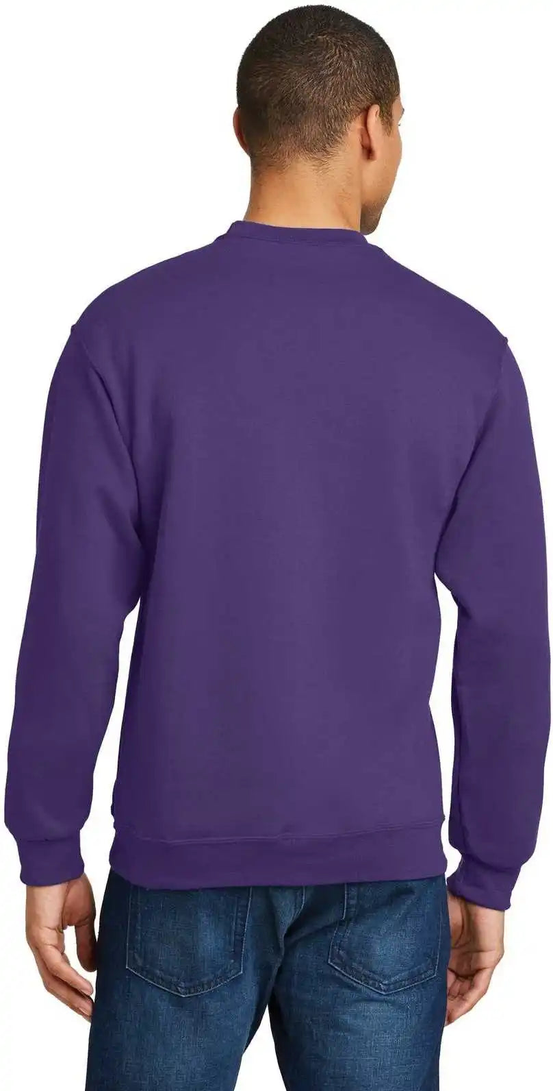 Jerzees 562mr Nublend Crewneck Sweatshirt - Deep Purple