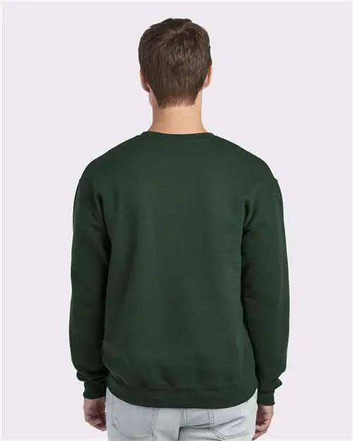 Jerzees 562mr Nublend Crewneck Sweatshirt - Forest Green