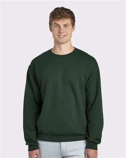 Jerzees 562mr Nublend Crewneck Sweatshirt - Forest Green