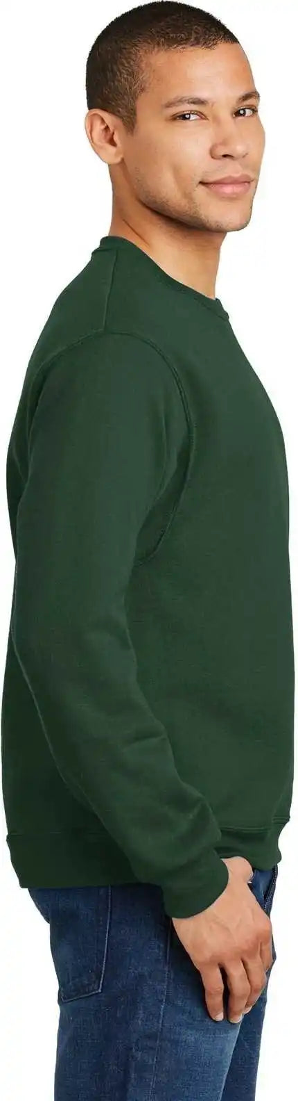 Jerzees 562mr Nublend Crewneck Sweatshirt Forest Green