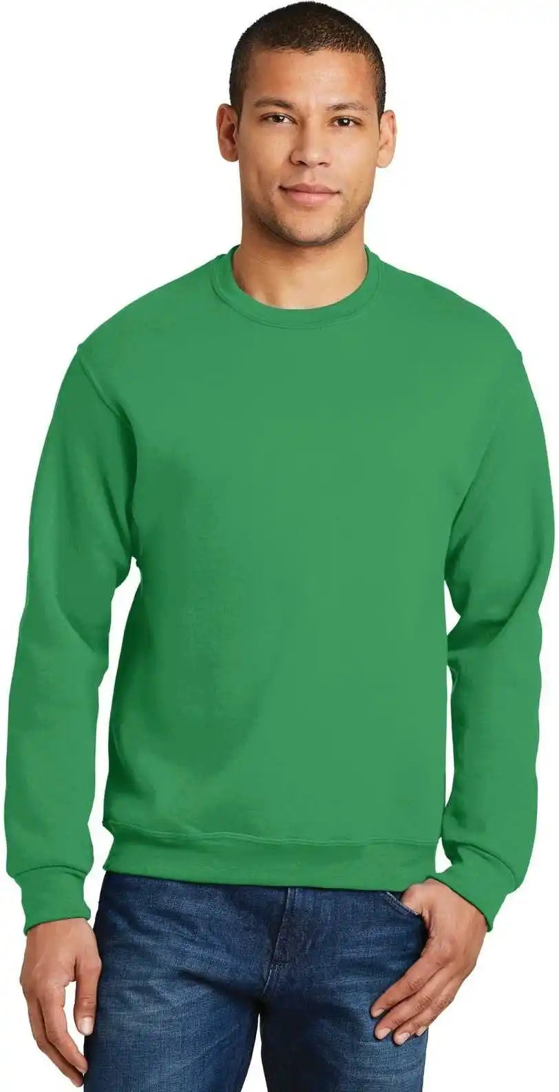 Jerzees 562mr Nublend Crewneck Sweatshirt - Kelly
