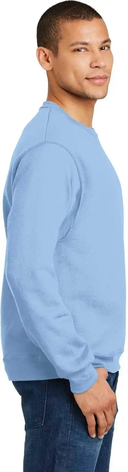 Jerzees 562mr Nublend Crewneck Sweatshirt Light Blue