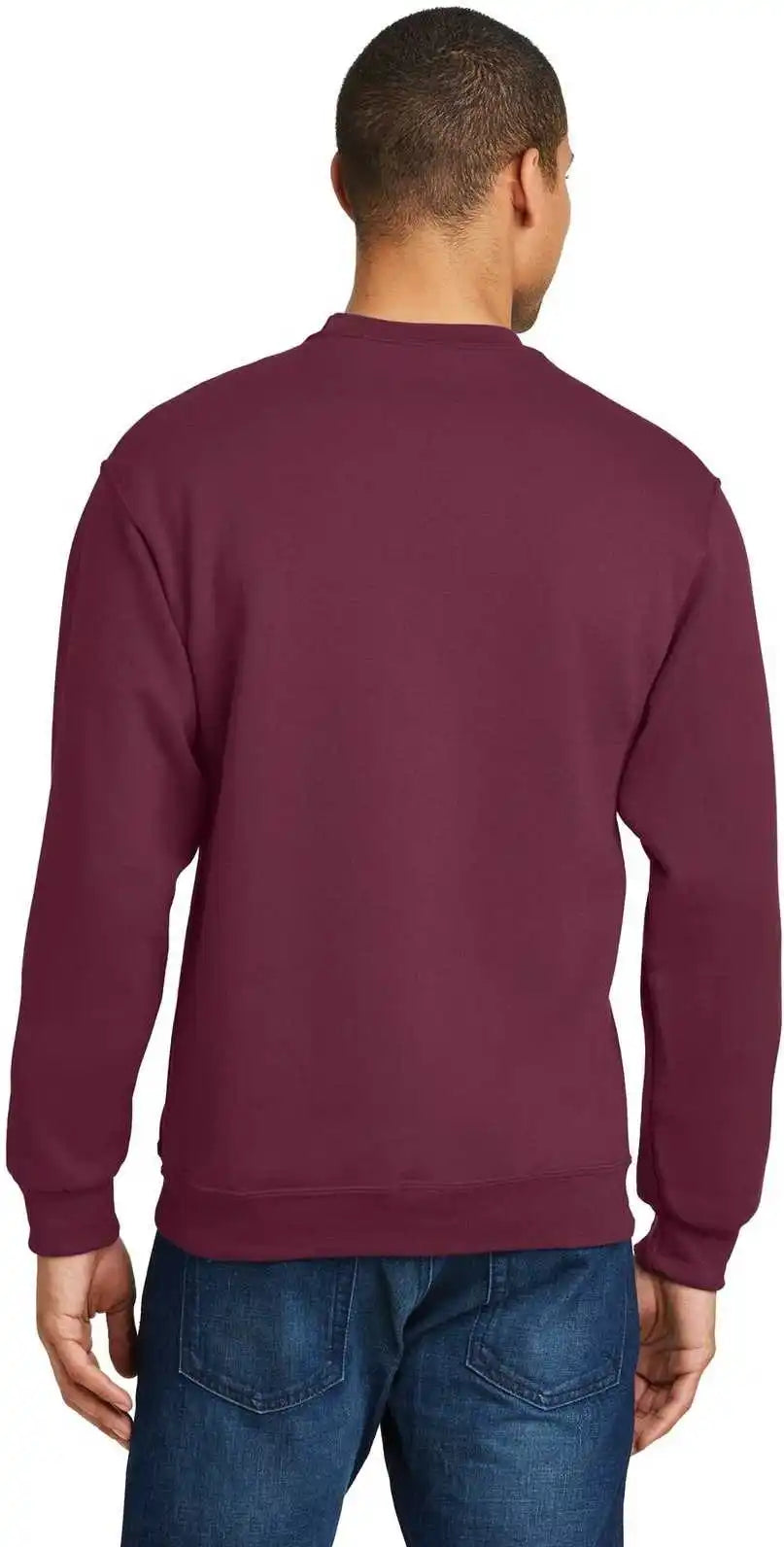 Jerzees 562mr Nublend Crewneck Sweatshirt Maroon